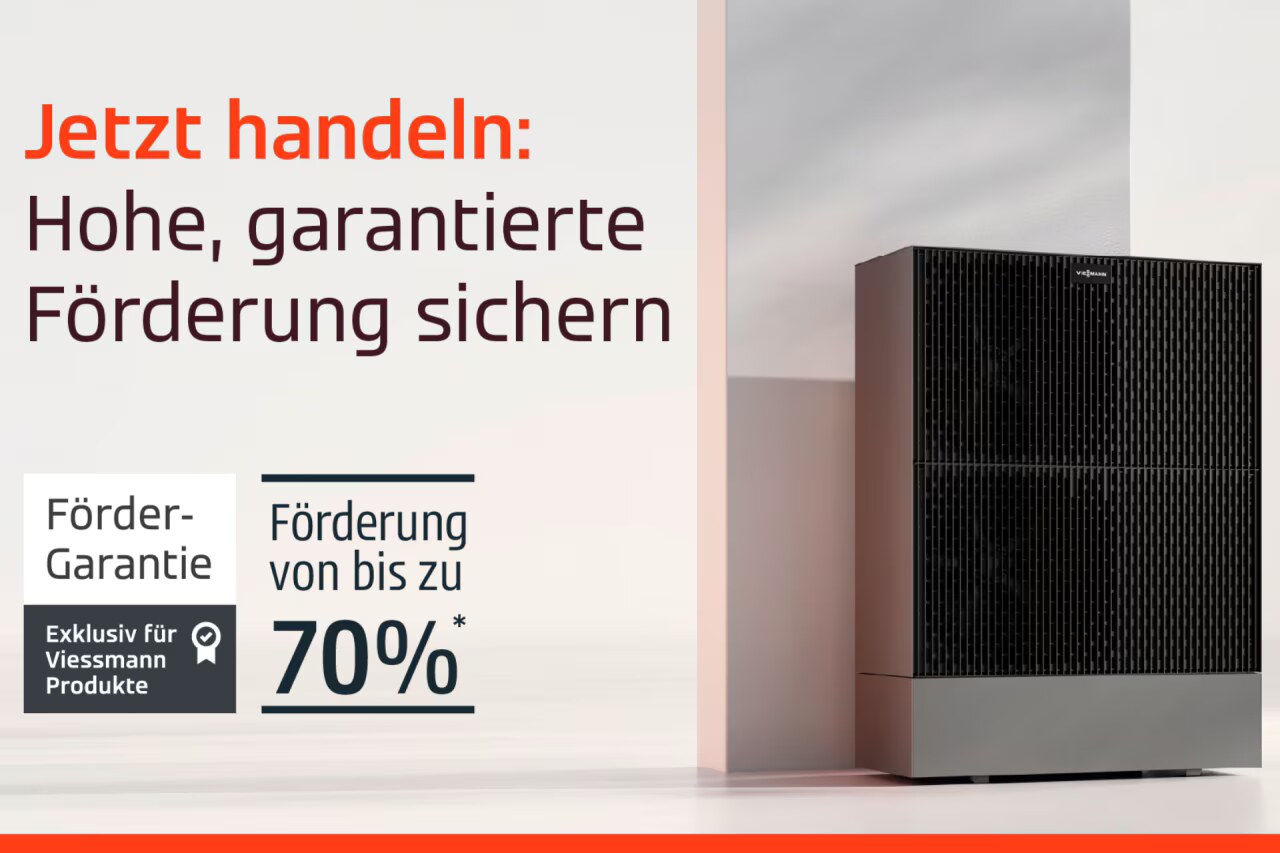 Bis zu 70 % Förderung für Viessmann-Wärmepumpen sichern