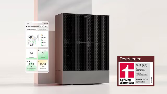 Viessmann Vitocal 250-A Wärmepumpe – Testsieger Stiftung Warentest